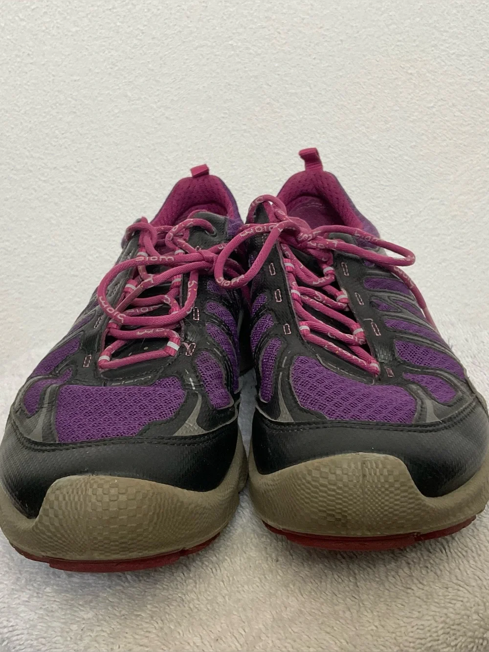Ecco Biom Train Core Low Cut Sneakers Purple, Grey Athletic Shoes Size 8.5